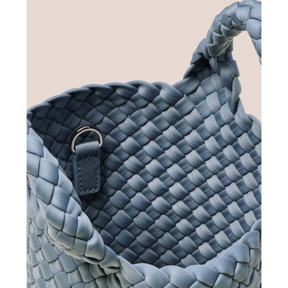Naghedi Blue Woven Tote Bag - Picture 3 of 16